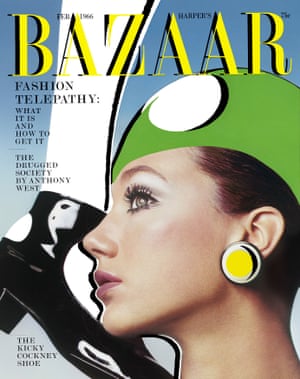 Marisa Berenson, Hat by Halston, Harper’s Bazaar cover, 1966