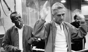 Miles Davis with Gil Evans, the arranger on the Avakian co-produced Miles Ahead and other classic albums.