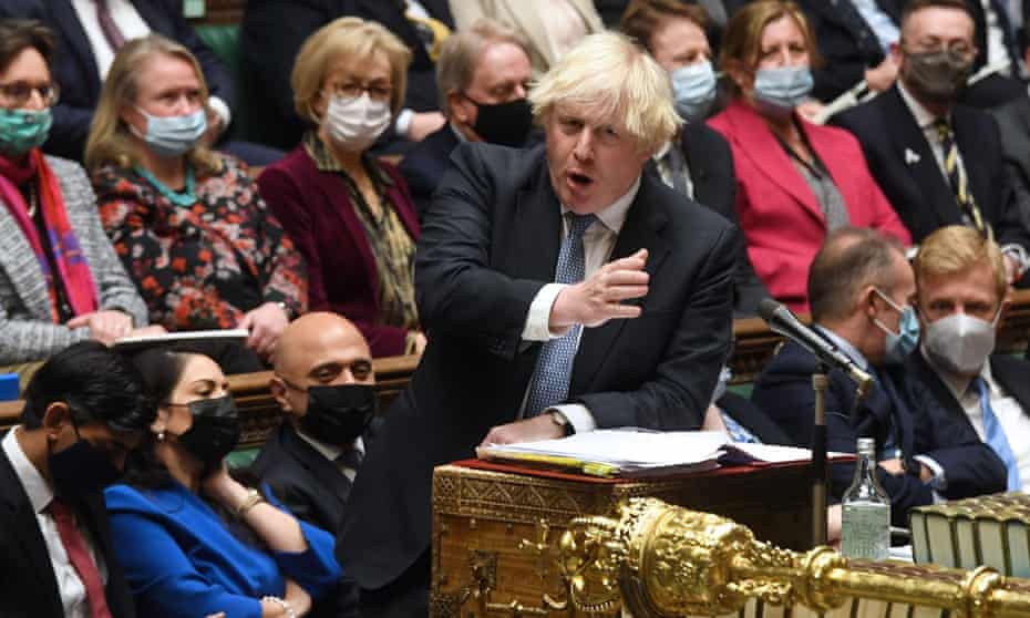 Boris Johnson in House of Commons