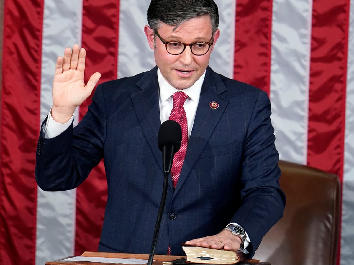Election denier, climate skeptic, anti-abortion: seven beliefs of new US House speaker Mike Johnson | Mike Johnson | The Guardian