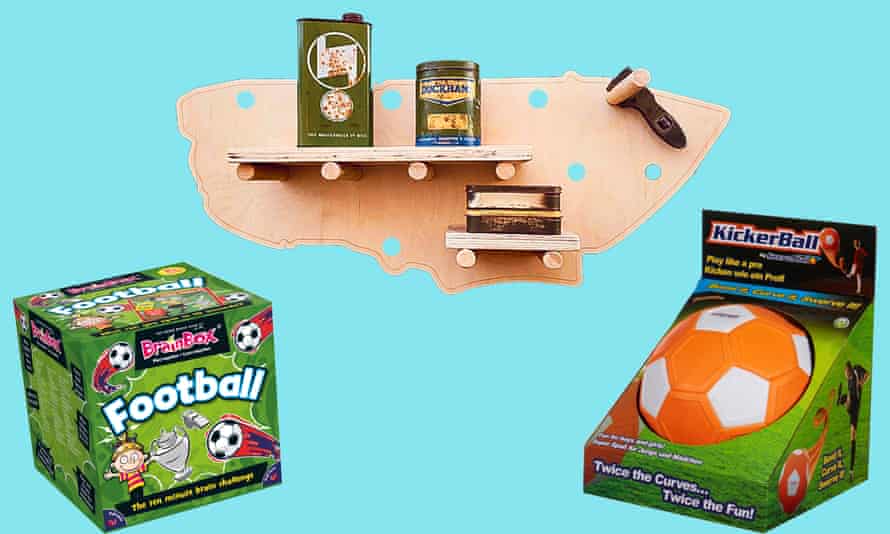 Left to right: BrainBox football game, Pegboarders Le Mans pegboard, KickerBall