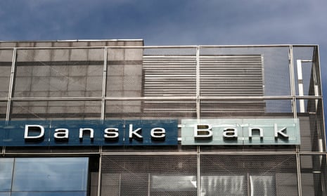 Danske Bank sign is seen at the Estonian branch in Tallinn