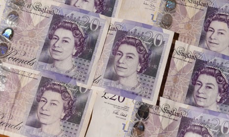 Paper £20 banknotes