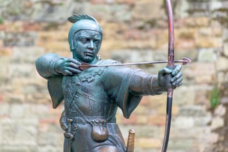 A statue of Robin Hood