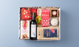 The Social Supermarket creates hampers of products created by social enterprises and socially responsible companies. Red Holly Bush Christmas gift box, £39.99, Social Supermarket