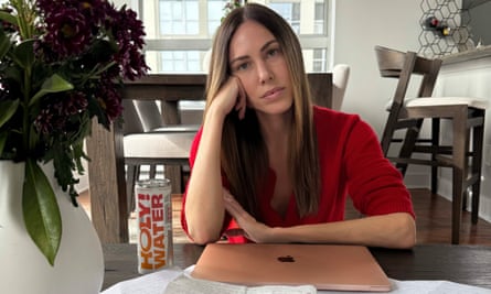 Jasmine Mooney with letters other women in detention gave her to pass along to their families.