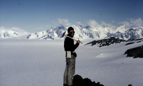 Dr Malcolm Hole in the Antarctic.