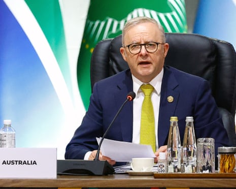 Anthony Albanese at the G20 leaders' summit