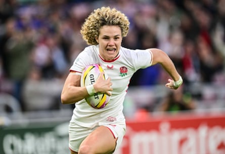 Ellie Kildunne scores England’s fourth try v USA, Women’s Rugby World Cup 2025