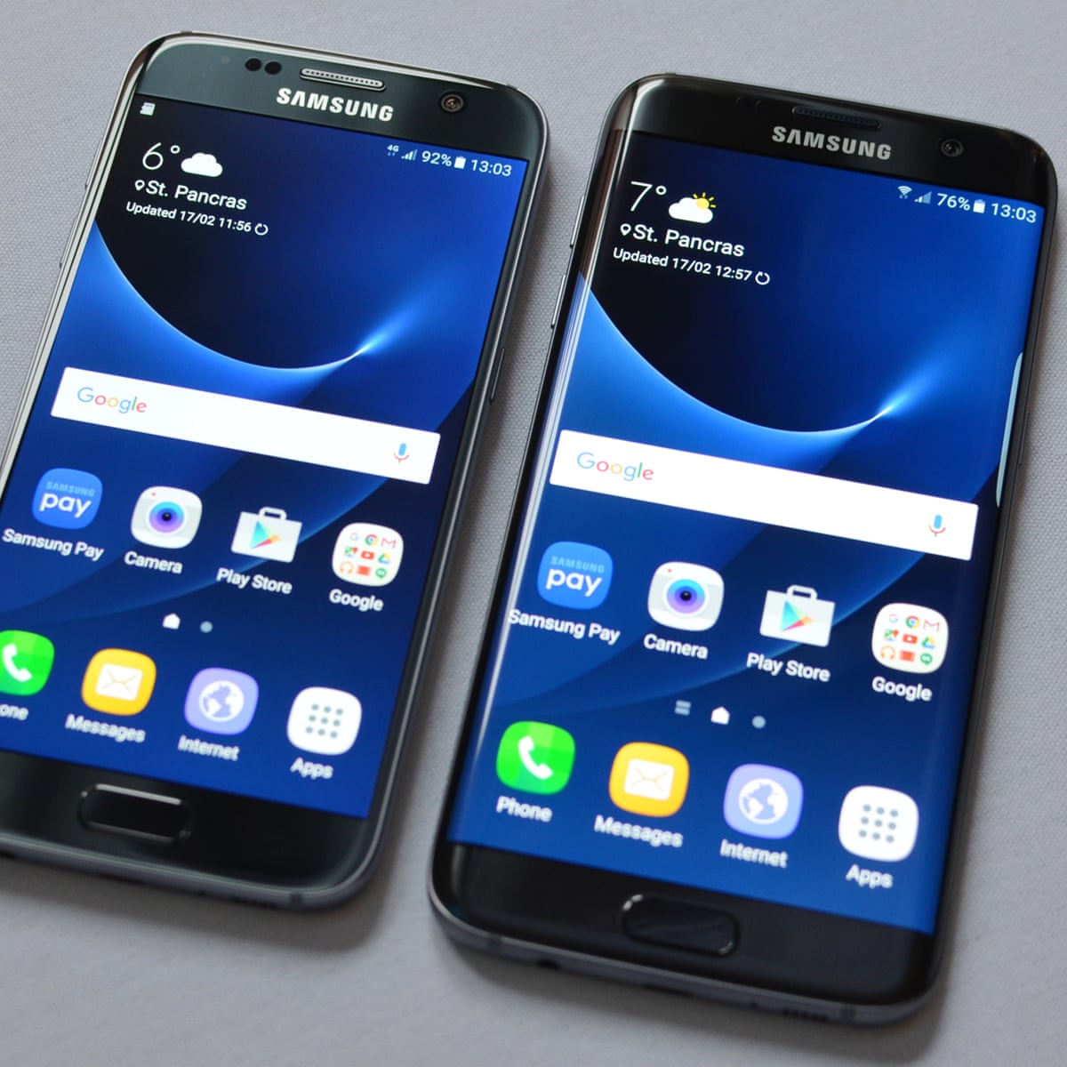 samsung galaxy s7 and s7 edge