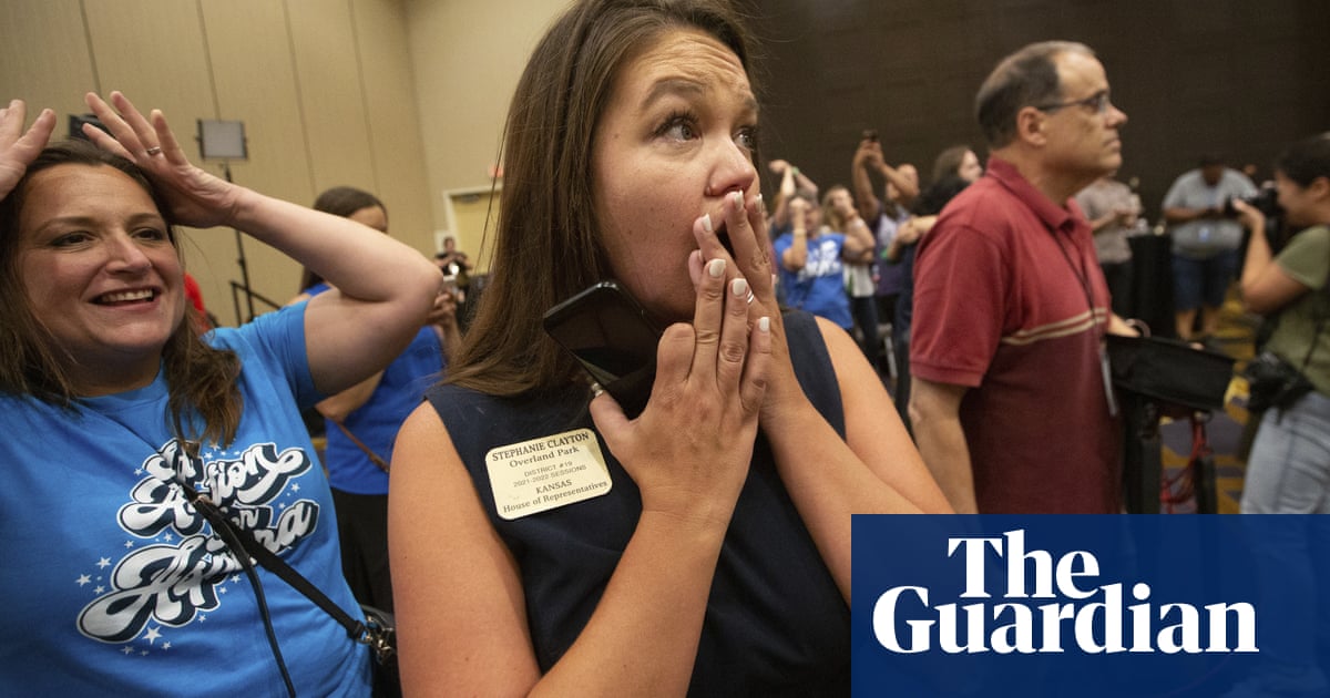‘We could feel it’: Kansans celebrate upset abortion rights victory