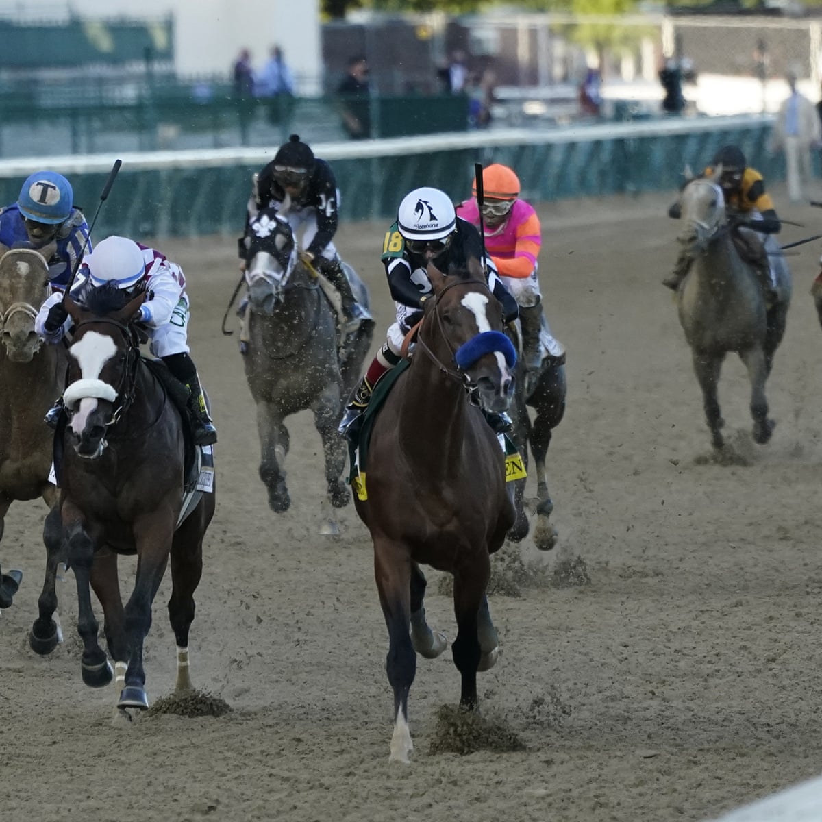 Authentic Wins Spectator Free Kentucky Derby Upsetting Favorite Tiz The Law Kentucky Derby The Guardian