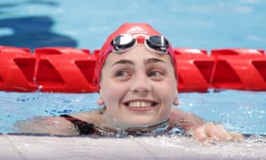 Tully Kearney of Team Great Britain celebrates winning the gold medal after competing in the Women’s 100m Freestyle S5 final.