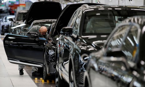 Bentley production line at its factory in Crewe