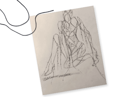 A fashion sketch by Reznik.