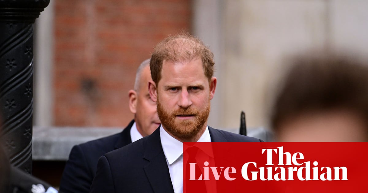 Prince Harry v Daily Mail live: Duke of Sussex to give evidence in court