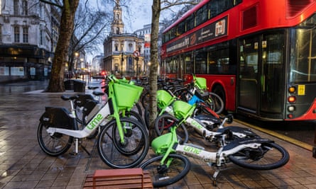 Lime bikes are often found cluttering up pavements.