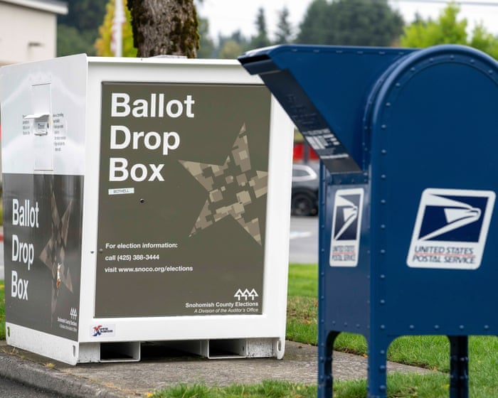 Trump again asks supreme court to restrict mail-in voting as midterms loom