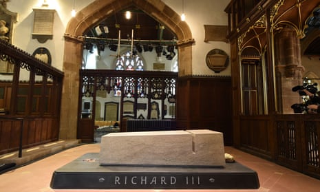 The tomb of Richard III in Leicester cathedral