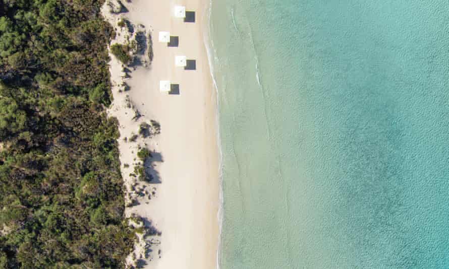 Bousoulas beach aerial shot