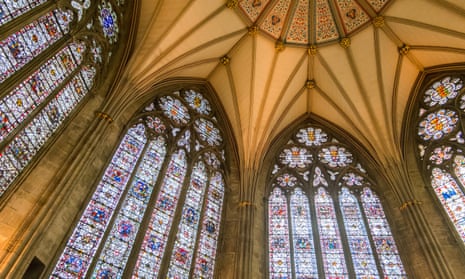 Stained glass windows at York Minster