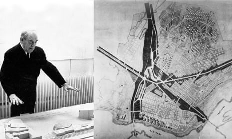 Alvar Aalto’s reindeer street plan fits the geography of the city, with the city’s football stadium as its eye