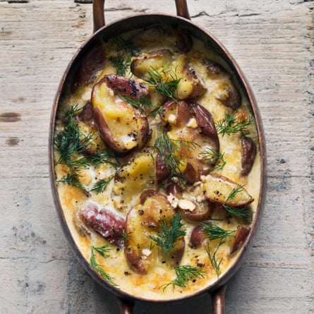 Nigel Slater’s potato, camembert and dill recipe.