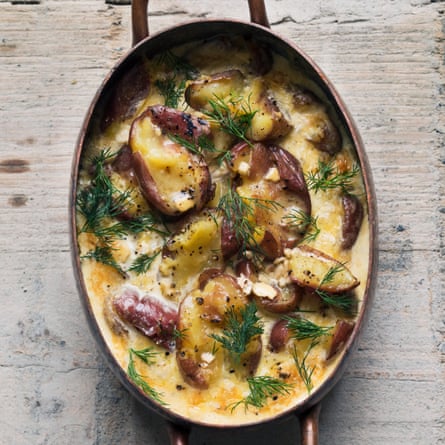 Nigel Slater’s potato, camembert and dill recipe.