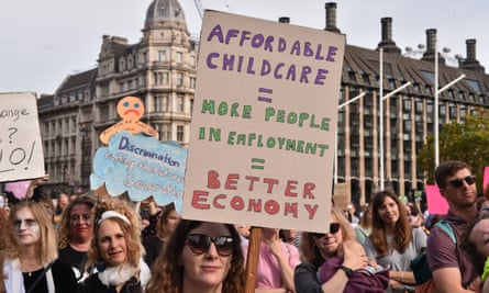 Thousands of parents gather for March of the Mummies Protest in London on 29 October 2022
