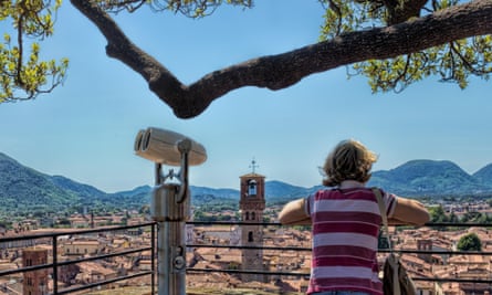 On the Guinigi Tower.
