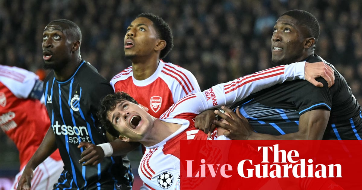 Champions League: Club Brugge v Arsenal, Leverkusen v Newcastle, and more – live