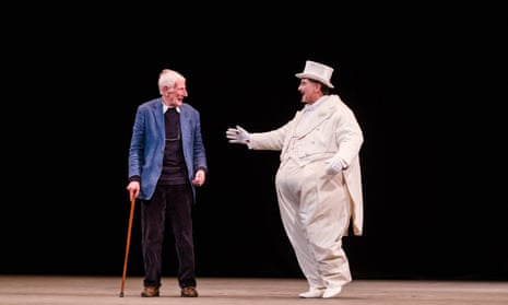 Jonathan Miller and Mark Richardson (The Mikado) in Marvellous Miller, a 2016 celebration of the director’s phenomenal contribution to the English National Opera.