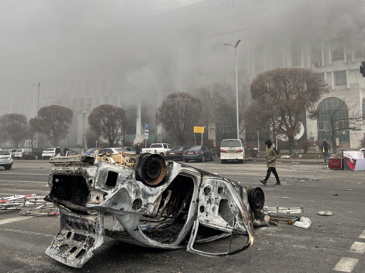 Dozens of protesters and police dead amid Kazakhstan unrest | Kazakhstan | The Guardian