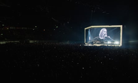 Adele plays live in Mexico City.