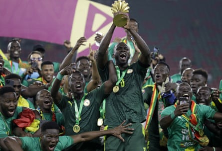 World Cup 2022 power rankings: how the 32 look with two months to go | World Cup 2022 6 Senegal celebrate after winning the Africa Cup of Nations in February.