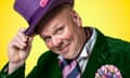 Tom Kerridge, doffing his top hat in the style of a ringmaster