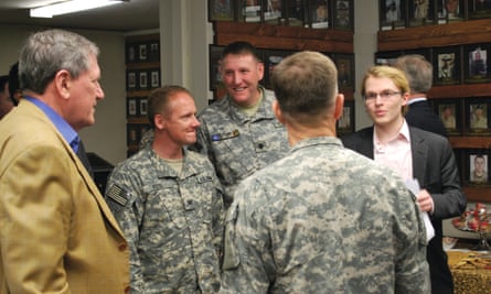With Richard Holbrooke (yellow jacket) and top brass in Kabul, 2010.