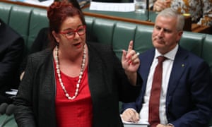 Melissa Price speaks in parliament house before the election was called and she stopped giving interviews.