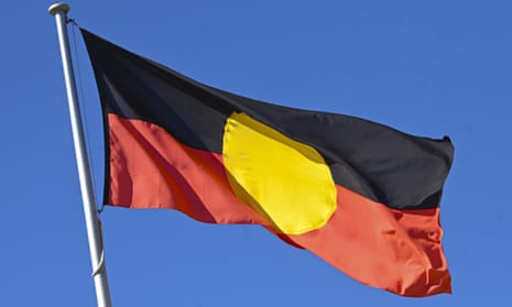TheAustralian Aboriginal flag.