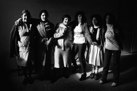 Black and white photograph of women in Yeserías Prison, Madrid 1981.
