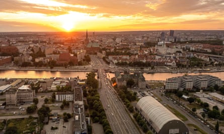 Szczecin skyline.