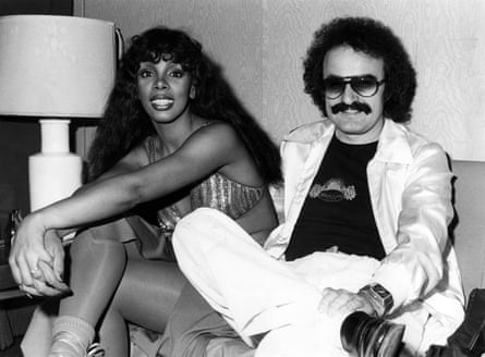 Donna Summer with the producer Giorgio Moroder