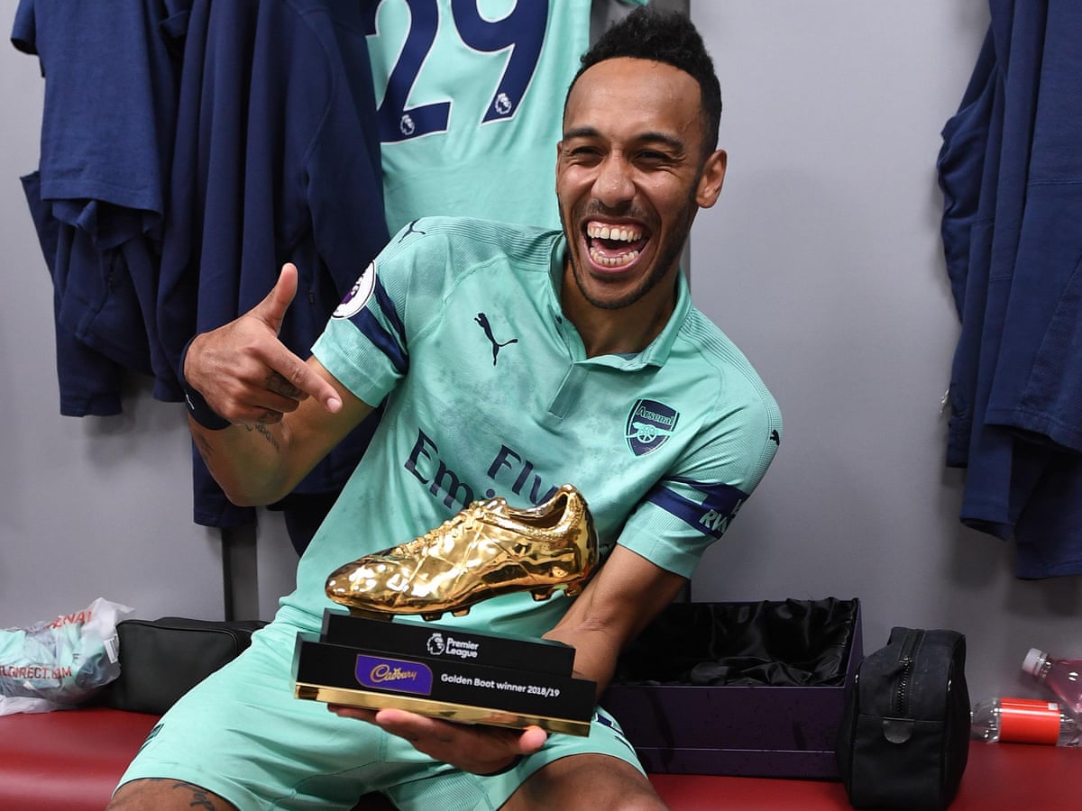 Aubameyang Shares Golden Boot After Double Helps Arsenal Beat Burnley Football The Guardian