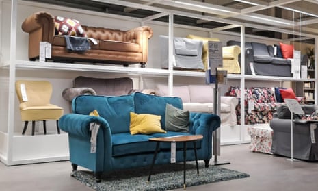 Sofas at Ikea in Coventry, UK, in 2019