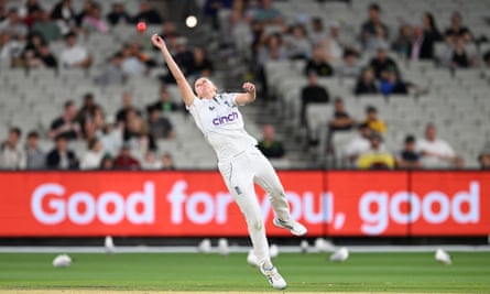 England’s Lauren Filer drops a catch on day two at the MCG