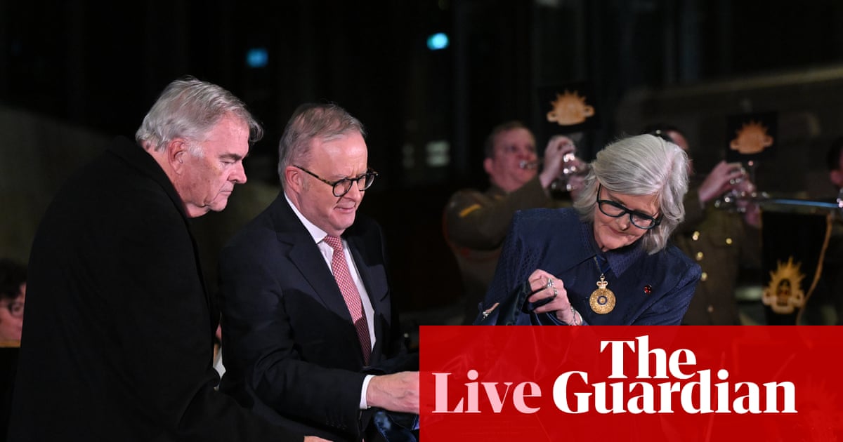 Australia politics live: ‘Keep the flame of memory burning’, PM tells opening of new Australian War Memorial gallery