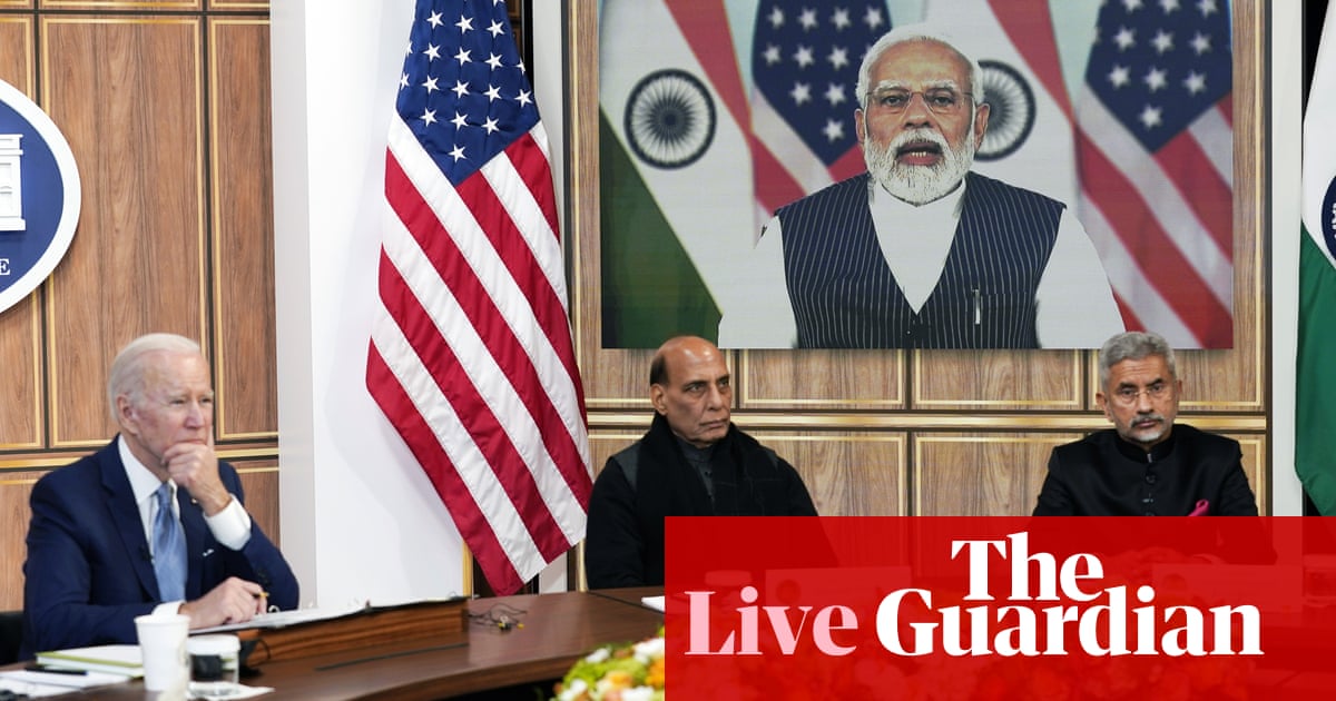 Russia and Ukraine on agenda as Biden meets Indian prime minister – live