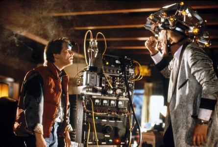 Michael J Fox and Christopher Lloyd in Back To The Future.
