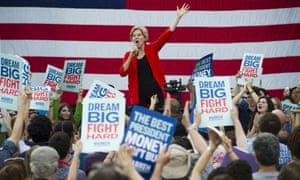 Democratic presidential candidate Sen. Elizabeth Warren, D-Mass., addresses a campaign rally at George Mason University in Fairfax, Va., Thursday, May 16, 2019. (AP Photo/Cliff Owen)