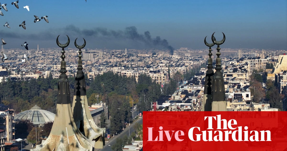 Middle East crisis live: Russian airstrikes hit north-west Syria as militants reportedly take Aleppo